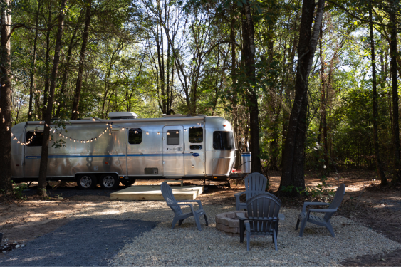 Vintage Airstream at Ananda Hideaway